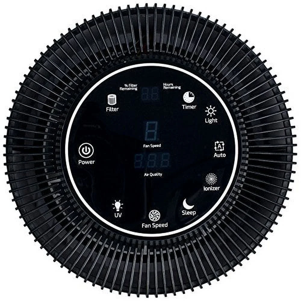 OdorStop OSAP5 - 5-in-1 Air Purifier with H13 HEPA Filter, UV, Active Carbon, Ionizer and Pre-Filter (Black) - Cheap Fitting