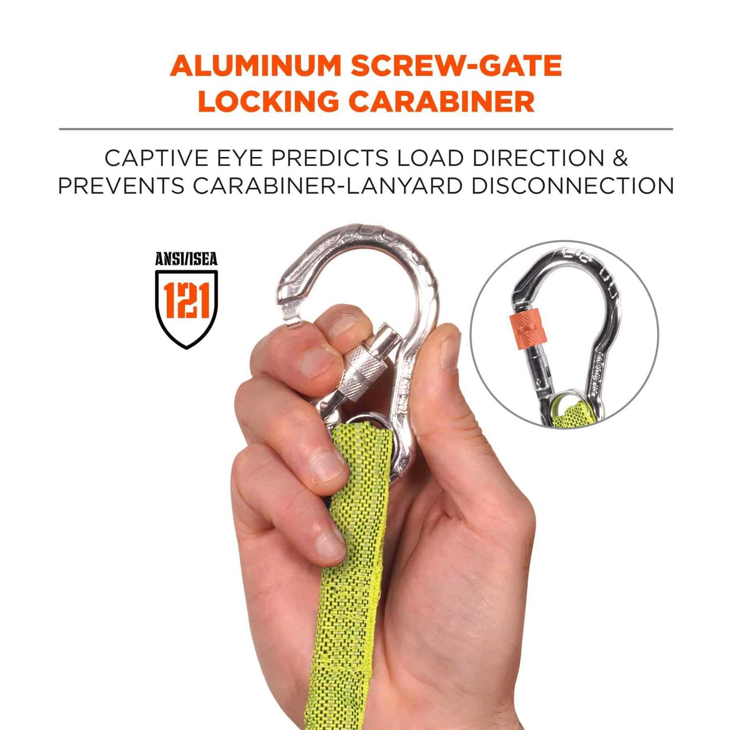 Ergodyne 3100 Squids Single Carabiner Tool Lanyard - Cheap Fitting