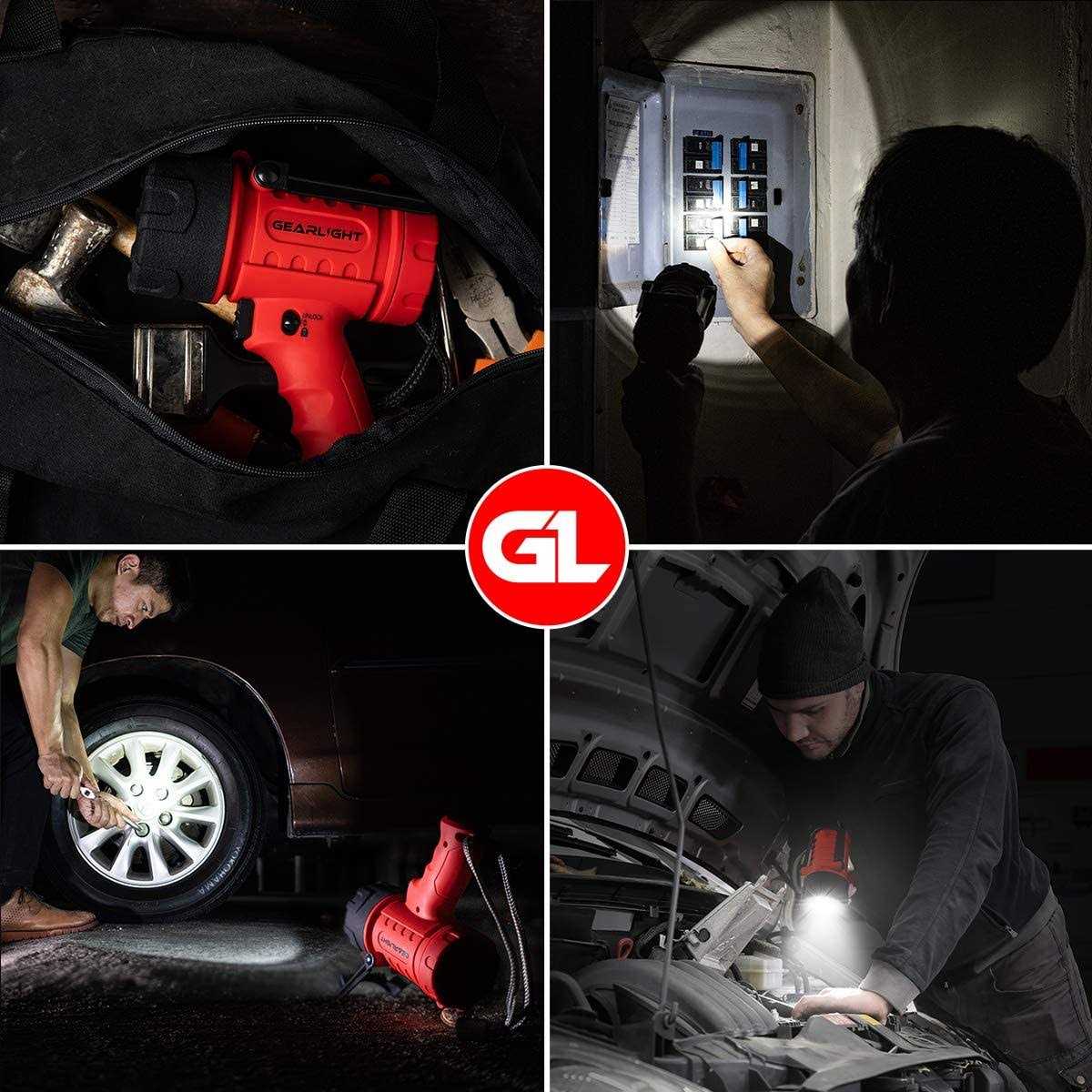 GearLight High Lumen Waterproof LED Spotlight Outdoor Camping - Cheap Fitting