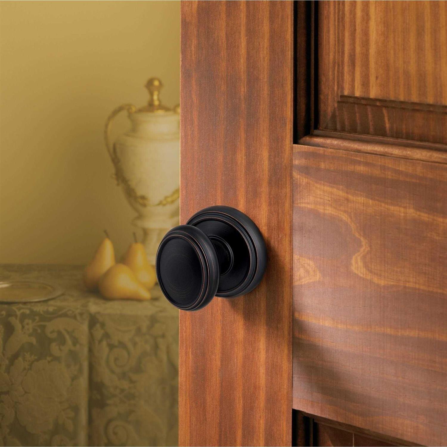 Baldwin Prestige Carnaby Satin Nickel Dummy Door Knob - Cheap Fitting