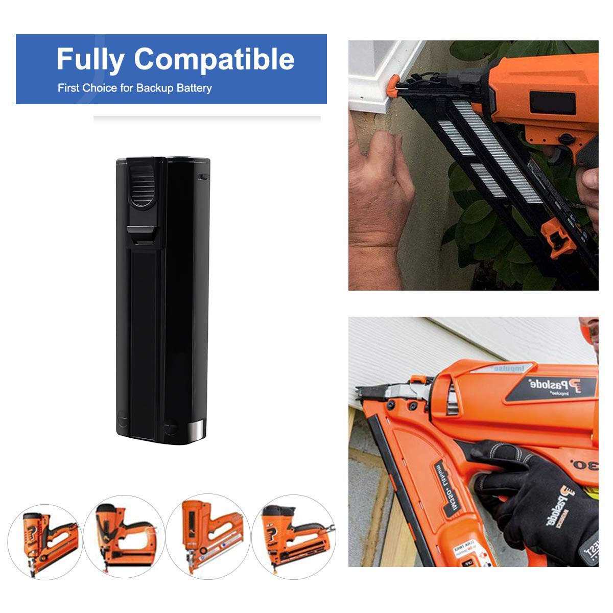 POWTREE Upgraded 4000mAh 2Packs 6V Ni-MH Replacement Battery for Paslode 404717 Battery Compatible for Paslode B20544E BCPAS-404717 404400 900400 900420 - Cheap Fitting