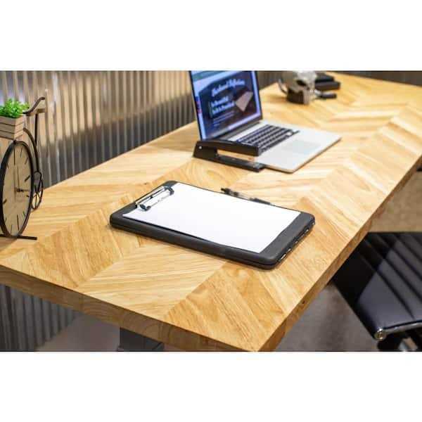 HARDWOOD REFLECTIONS 6 ft. L x 25 in. D Unfinished Hevea Chevron Solid - Cheap Fitting