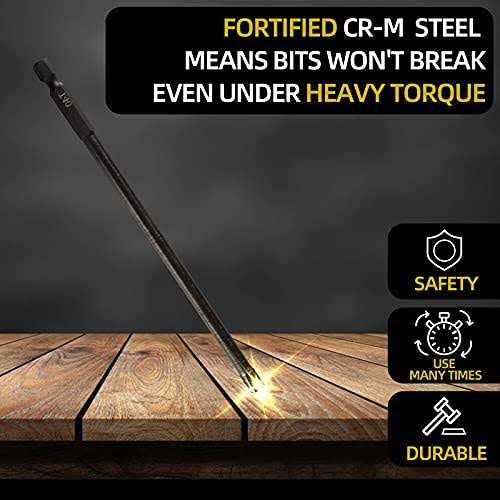 6 Long Torx Bit Set 12 Pack Of Drill Bits With Case Security Tamper Proof Star - Cheap Fitting