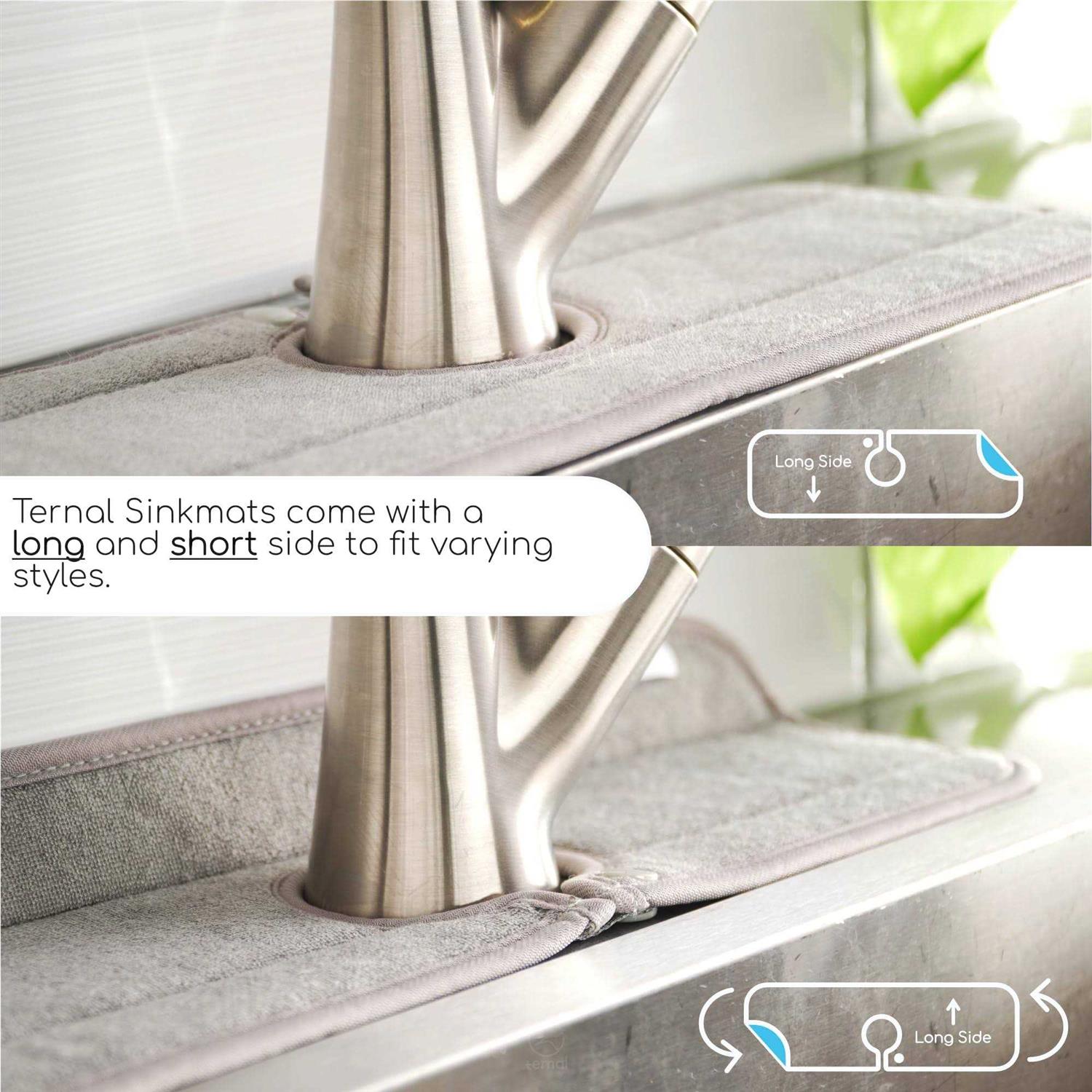 Ternal Sinkmat for Kitchen Faucet Original Design Absorbent Microfiber Fabric - Cheap Fitting