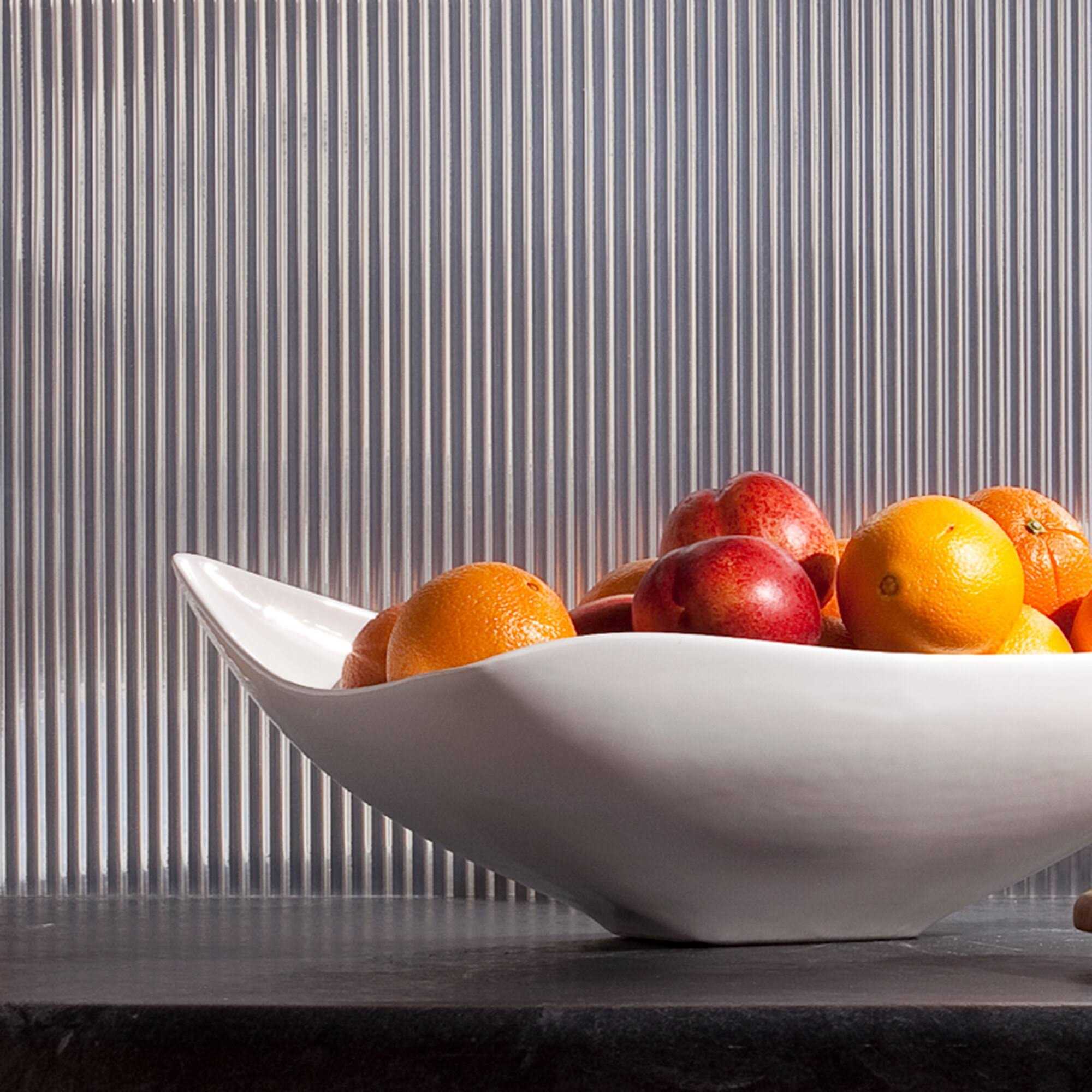 Fasade 18in x 24in Rib Brushed Backsplash Panel - Cheap Fitting