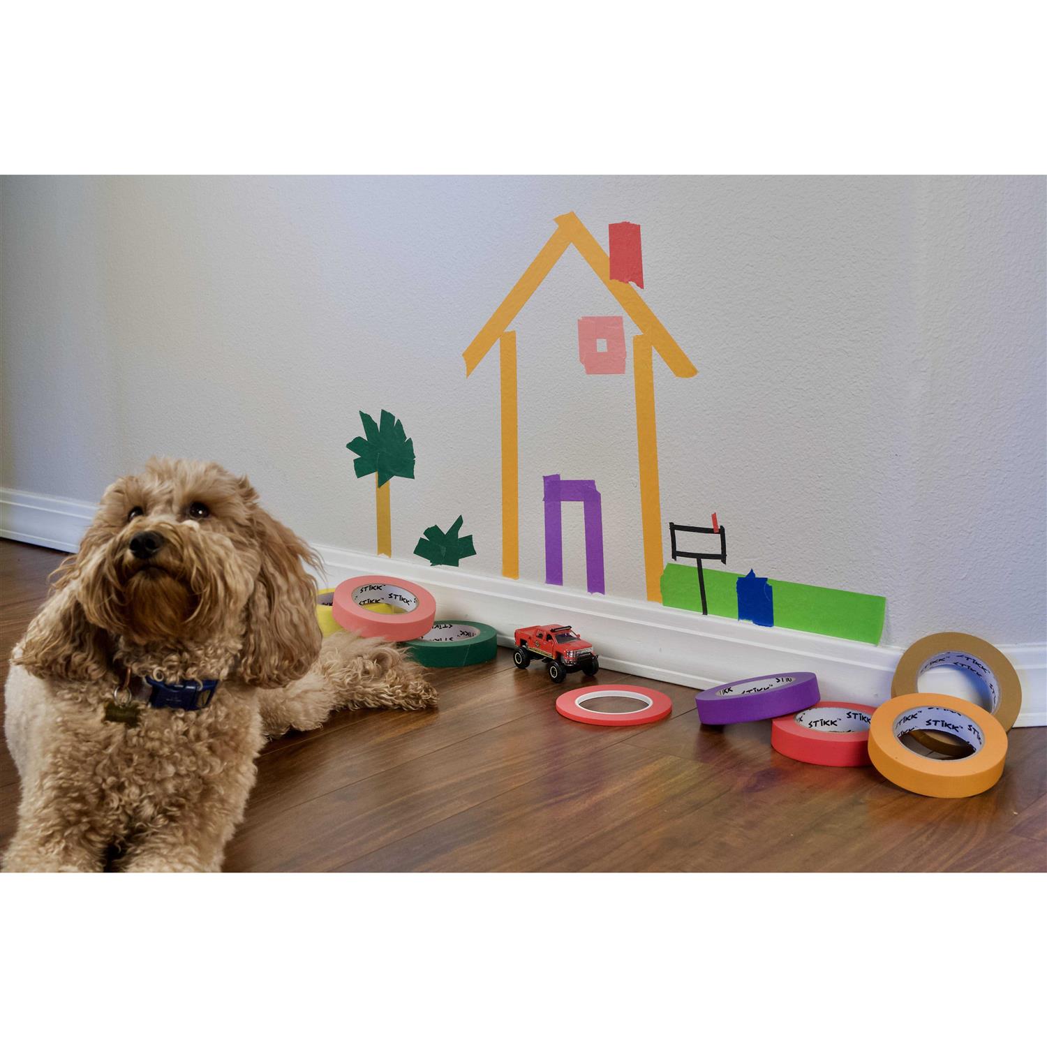 60yd Stikk Painters Tape 14 Day Easy Removal Trim Edge Finishing decorative marking Masking Tape - Cheap Fitting