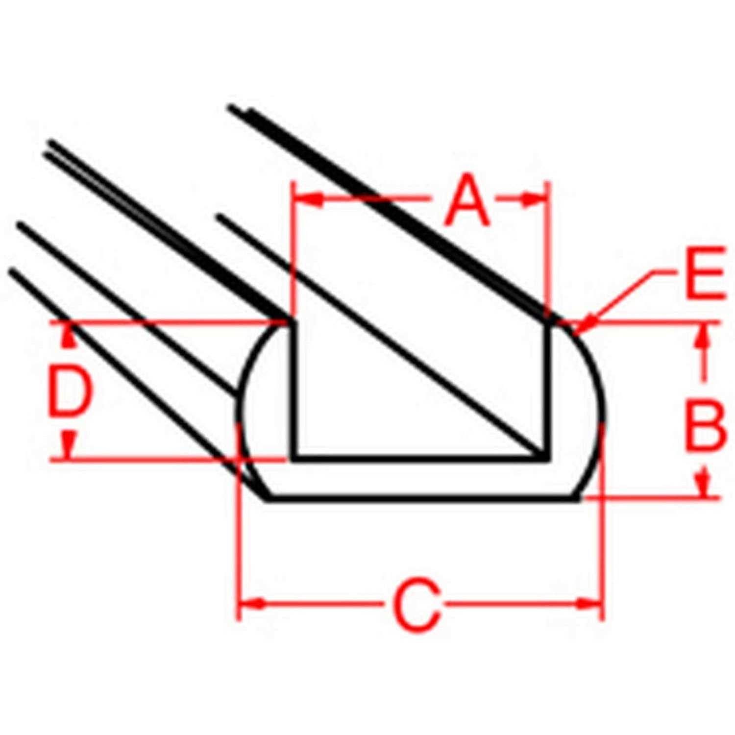 BiNARi Glass Studio Cascade Lead Came Round U - Cheap Fitting