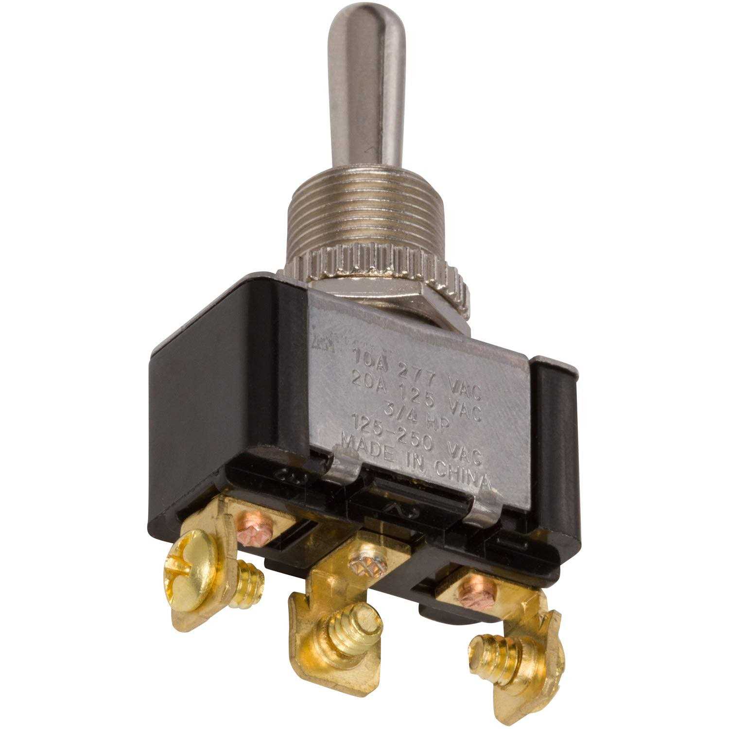 Morris 70270 Heavy Duty Momentary Contact Toggle Switch SPDT On-Off - Cheap Fitting