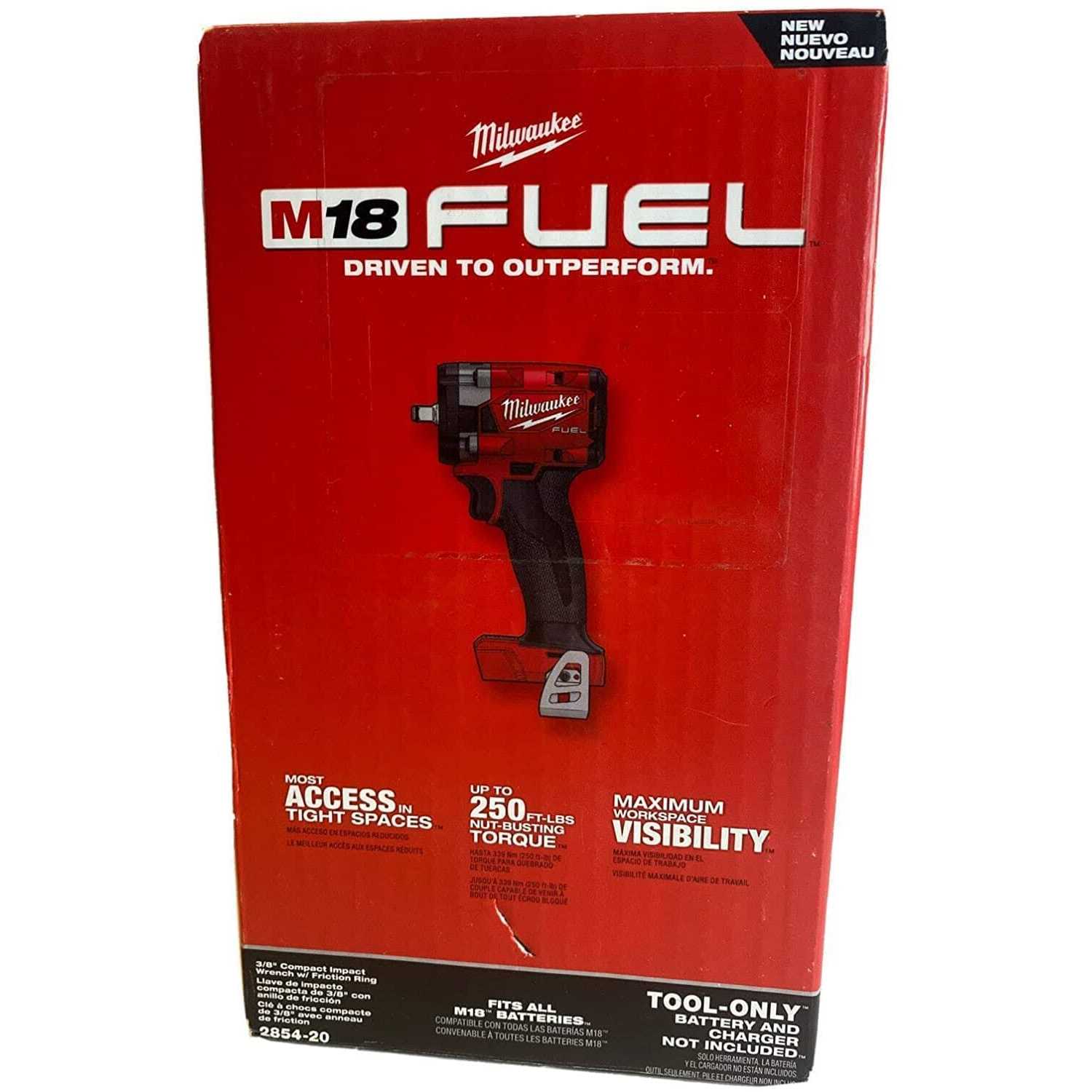 Milwaukee Fuel 2854-20 3/8 Brushless Cordless Impact Wrench Volt - Cheap Fitting