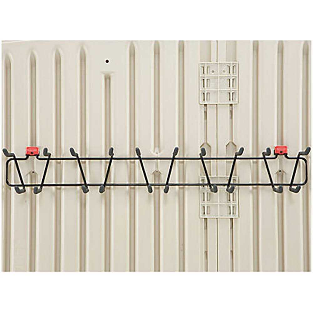 Rubbermaid 34 Inch Heavy Duty Garden Tool and Storage Rack for Sheds - Cheap Fitting