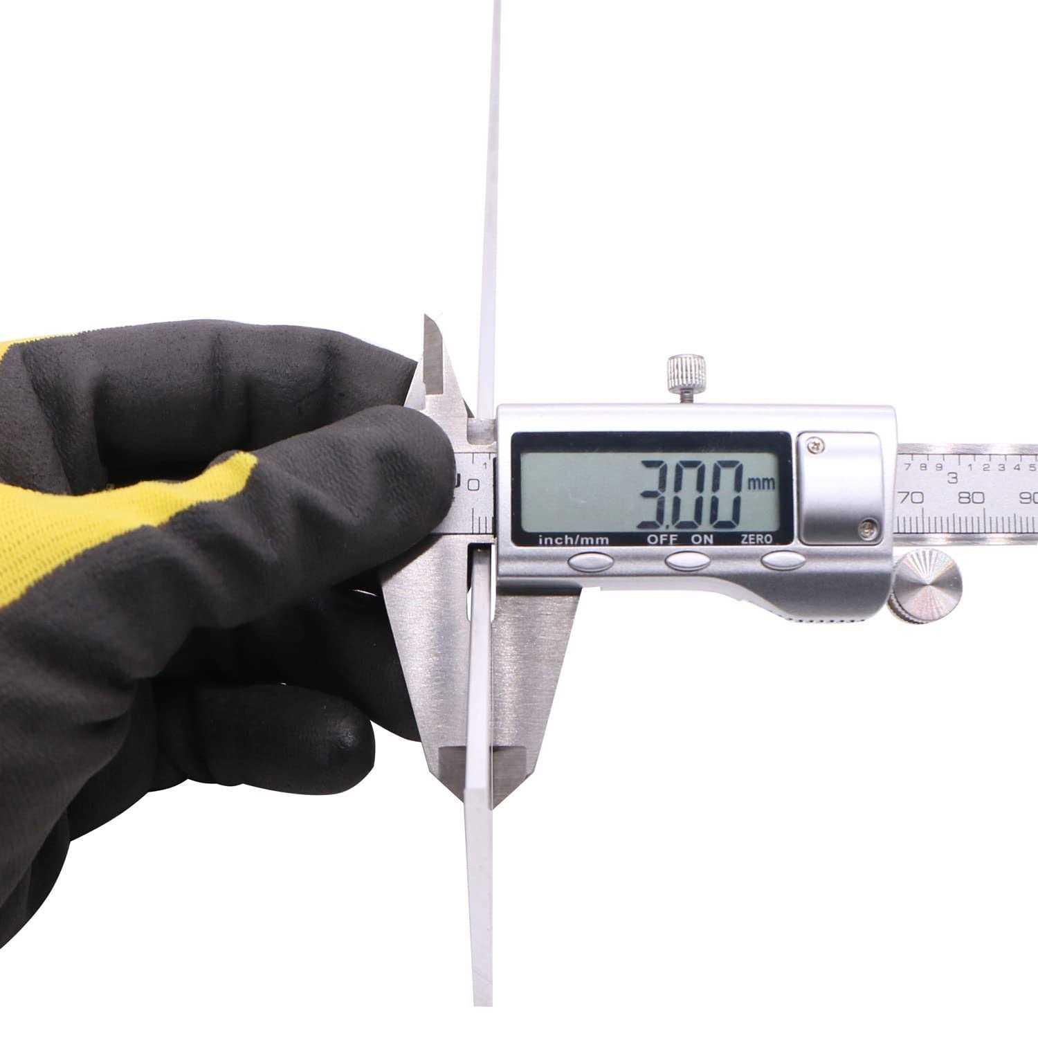 6 Pieces 18 3mm X 250mm Square Aluminum Flat Bar 12 Long .118 - Cheap Fitting