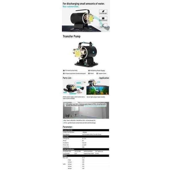 LEO 1/10 HP 12-Volt Utility Transfer Pump - Cheap Fitting