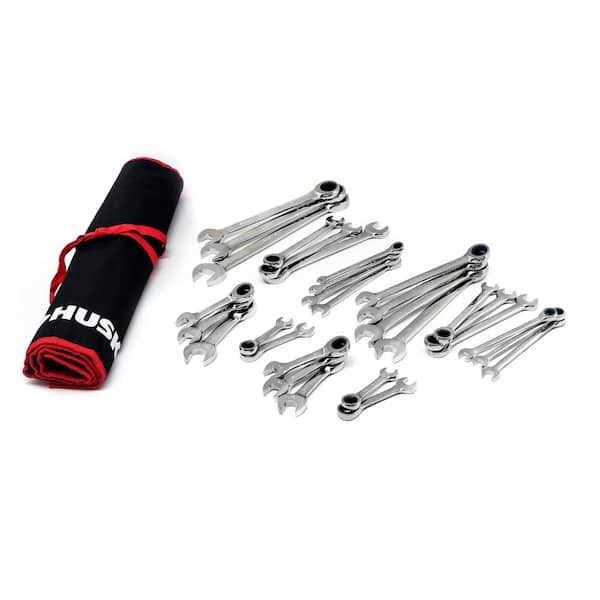 Husky Ratcheting Wrench Set with Pouch - Cheap Fitting