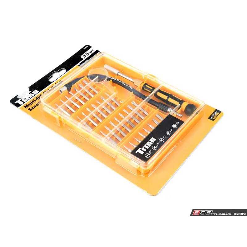 Titan 16093 33-Piece Multi-Bit Precision Screwdriver Set - Cheap Fitting