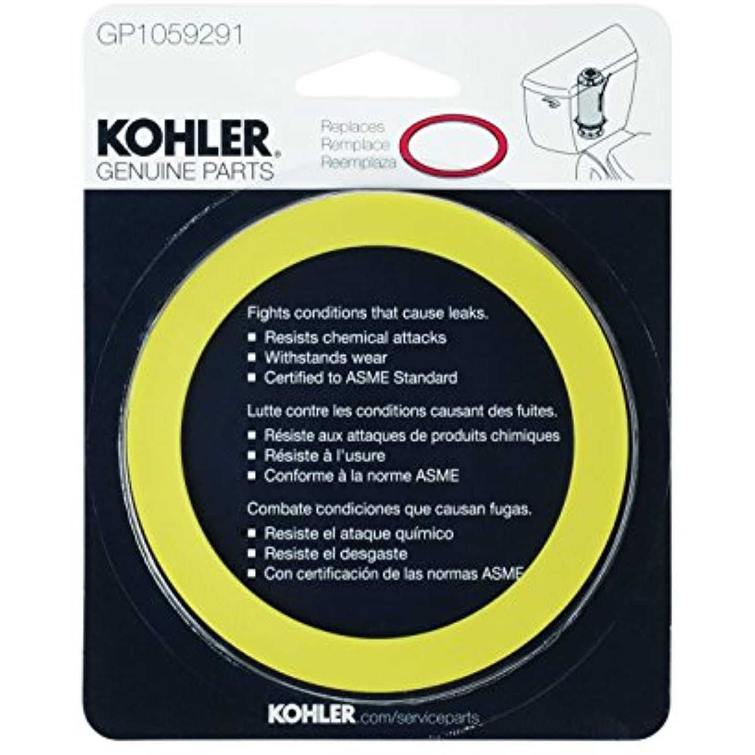 Kohler Genuine Part Gp1059291 Canister Seal - Cheap Fitting