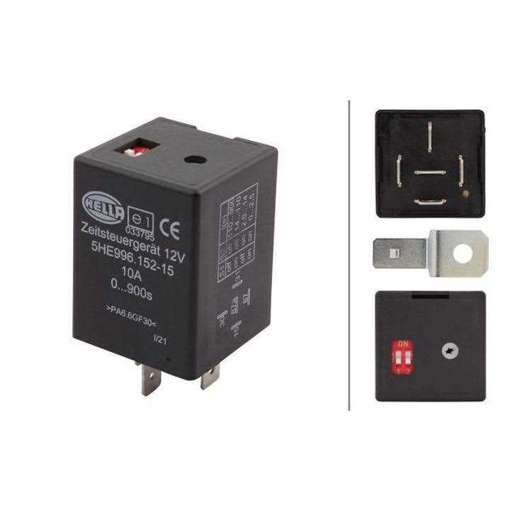 Hella 996152151 12 Volt 5 Pin 0-900s Delay On Time Control Unit at MechanicSurplus.com - Cheap Fitting