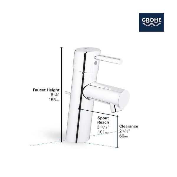 Grohe 3427000A Concetto S-Size Single-Handle Single-Hole Bathroom Faucet - Cheap Fitting