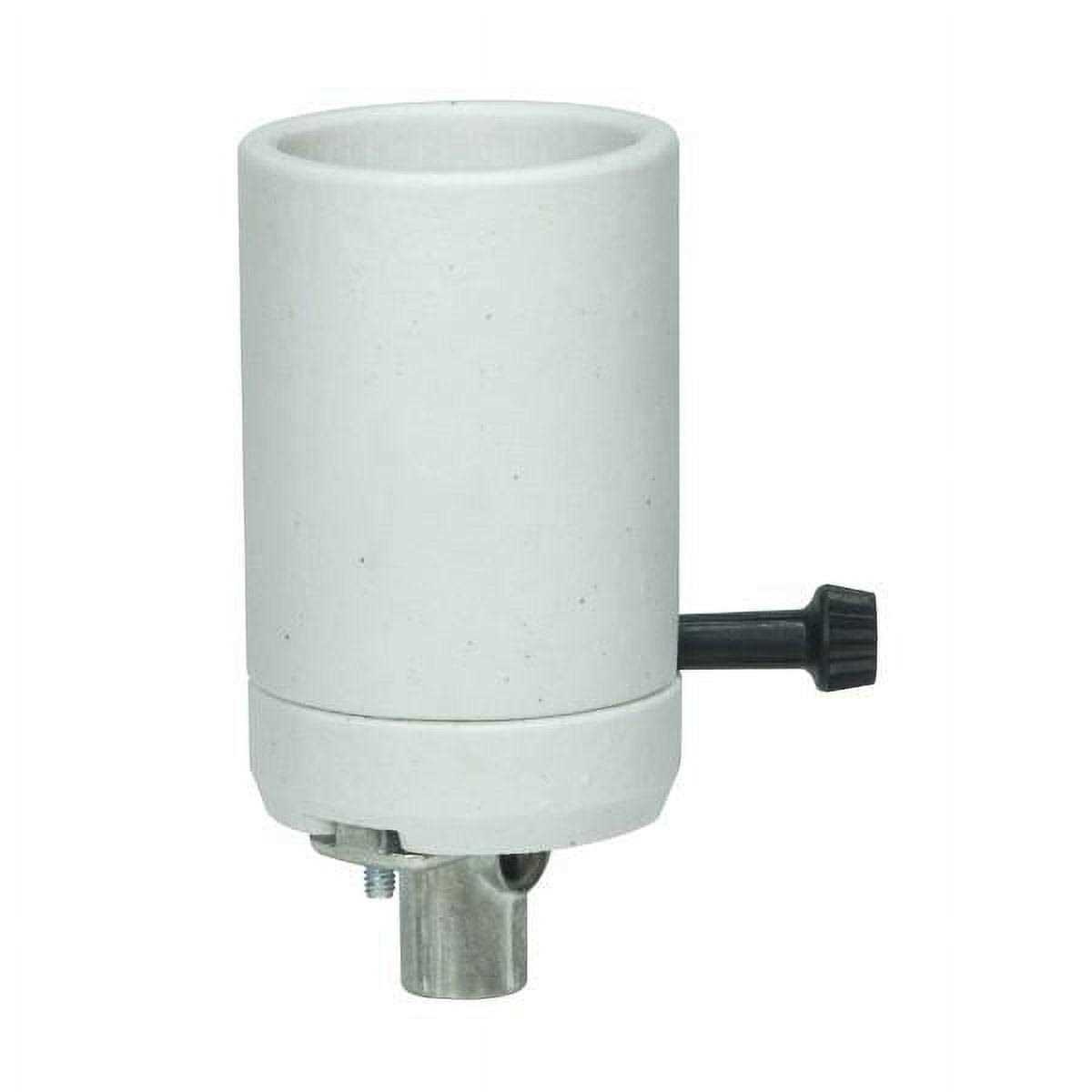 Satco 90/428 3-Way Turn Knob Mogul Socket With Hickey - Cheap Fitting