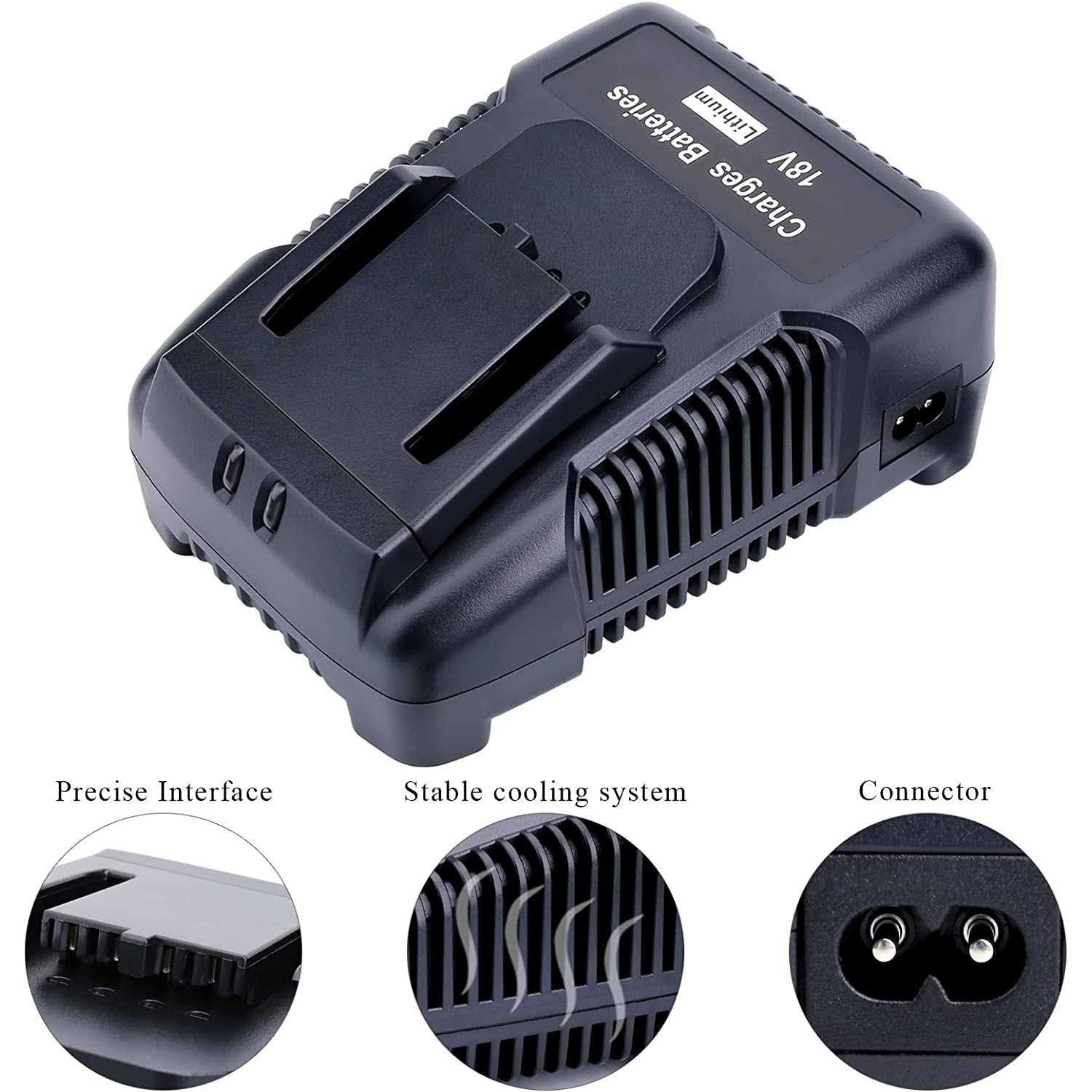 18V R86092 Battery Charger Compatible with Ridgid 18V NiCd or Lithium-Ion Batteries R840087 - Cheap Fitting