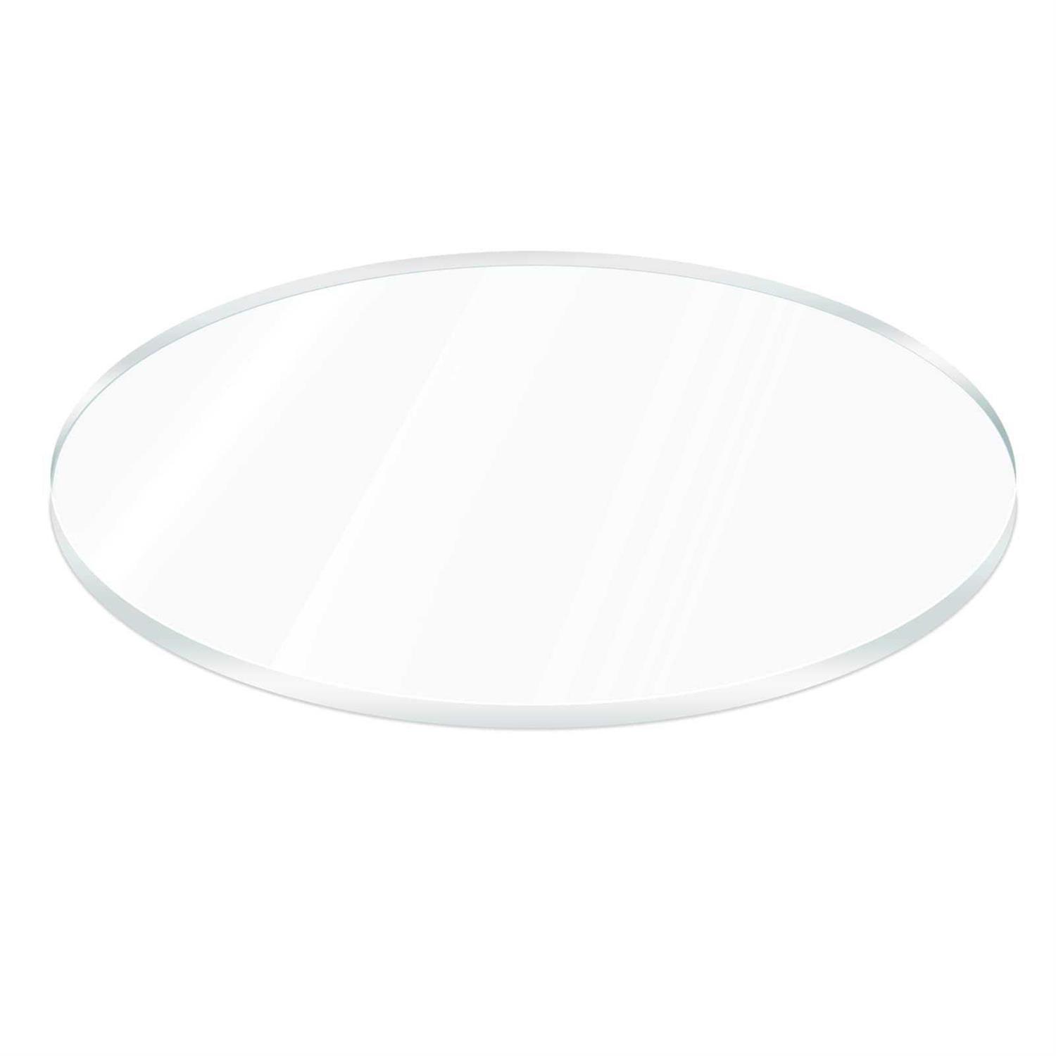 2 Pieces 1/4 Round Plexiglass Sheet Diameter Clear Acrylic Circle - Cheap Fitting