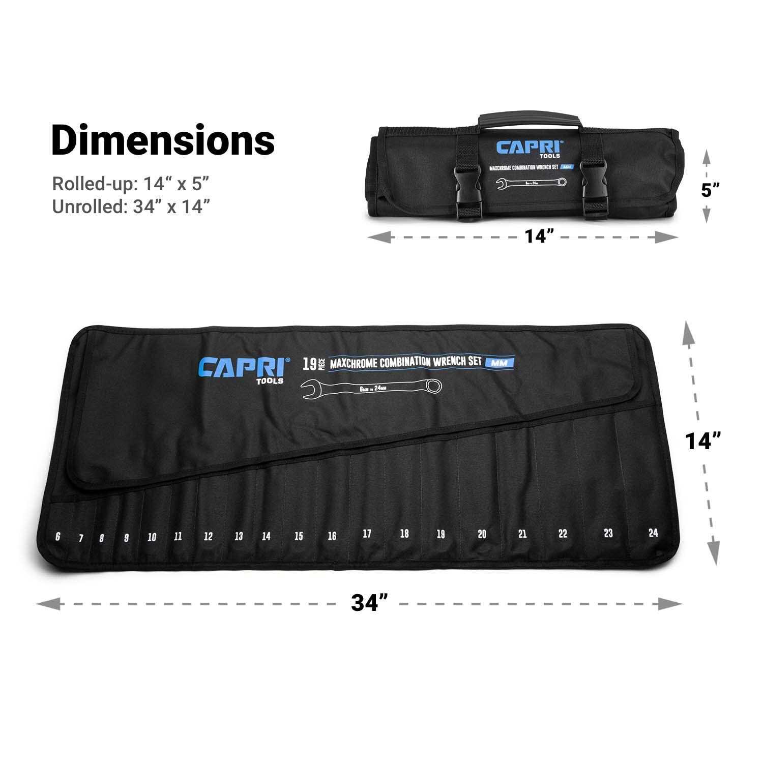 Capri Tools Wrench Roll Up Pouch	Capri Tools Wrench Roll Up Pouch - Cheap Fitting