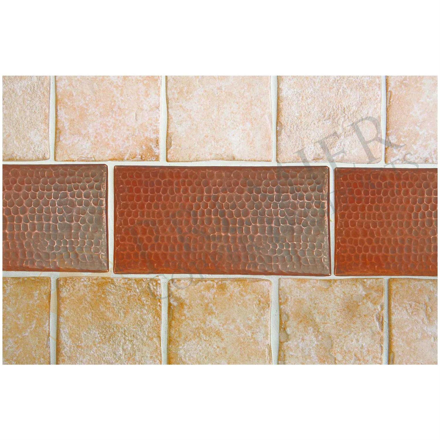 Premier Copper Products Hammered Copper Tile 4 x 8 T48DBH - Cheap Fitting