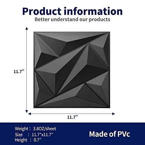 Art3dwallpanels 33 Pack 3d Wall Panel Diamond For Interior Wall Décor - Cheap Fitting