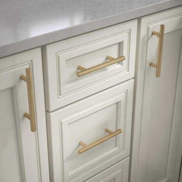 Liberty 6-5/16 in. Center-to-Center Champagne Bronze Bar Drawer Pull - Cheap Fitting