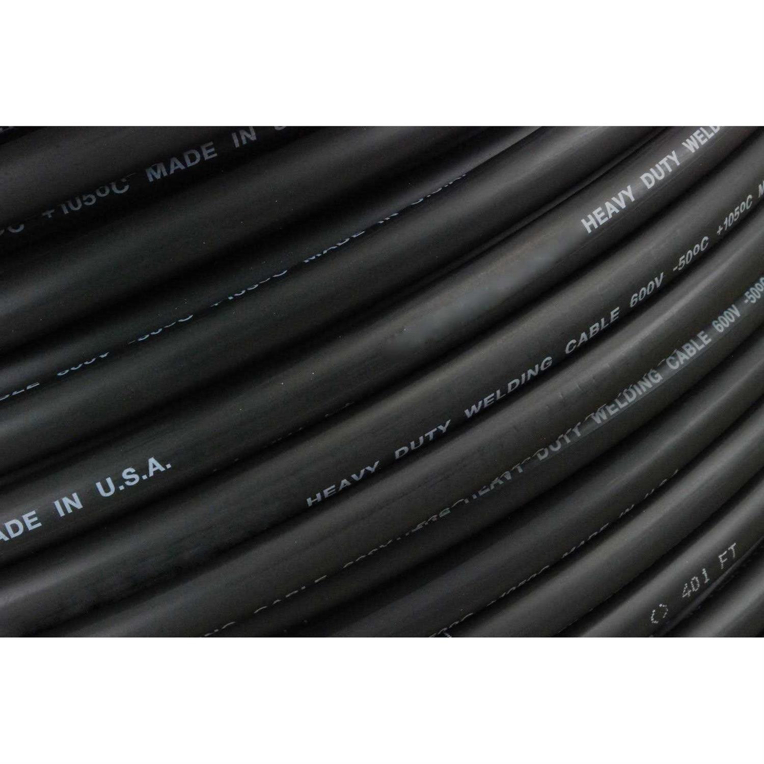 TEMCo INDUSTRIAL Wc0180-50 2 Gauge AWG Welding Lead & Car Battery Cable Copper Wire Black + RED - Cheap Fitting