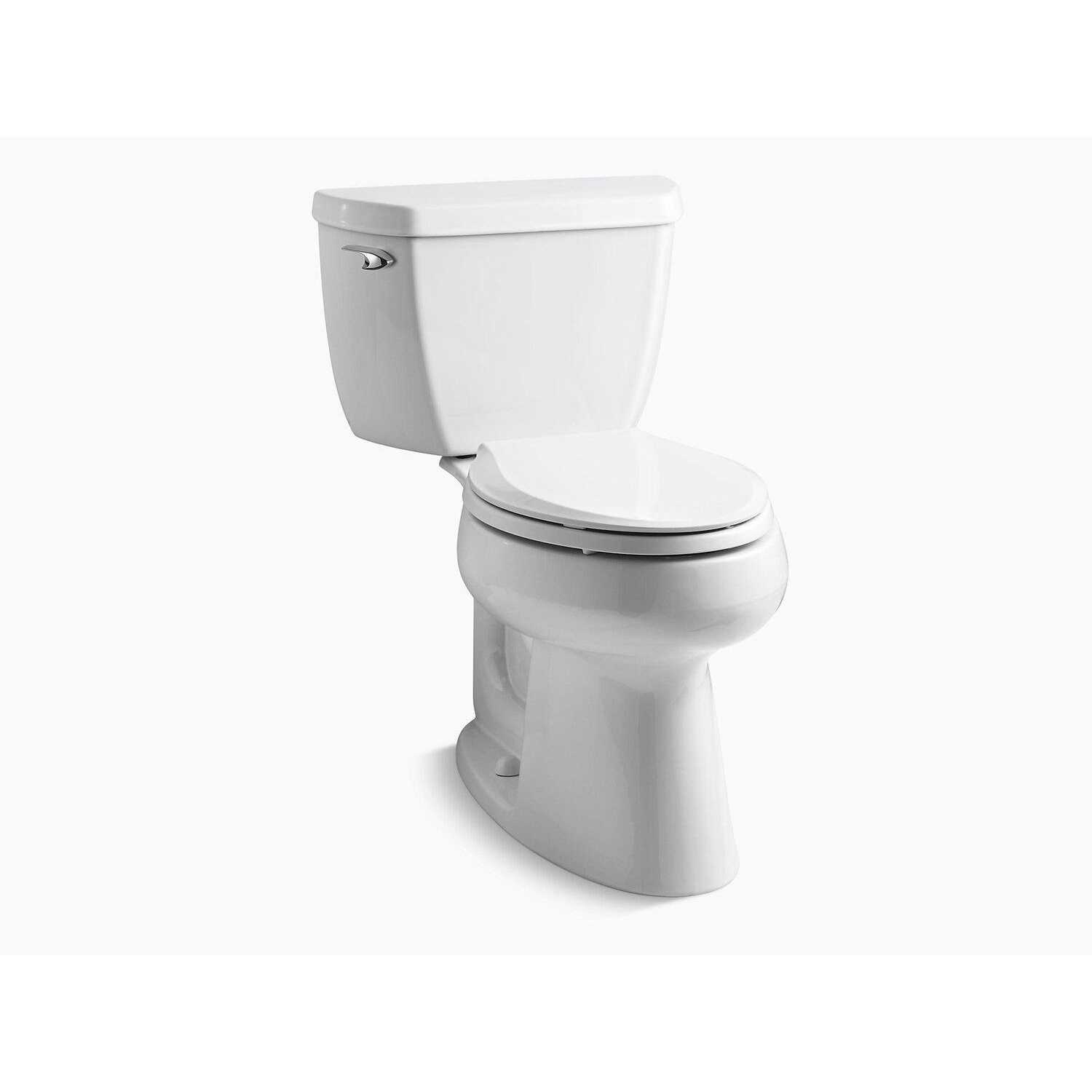 Kohler K-3658-7 Black Black Highline Classic Two-piece Elongated Toilet - Cheap Fitting