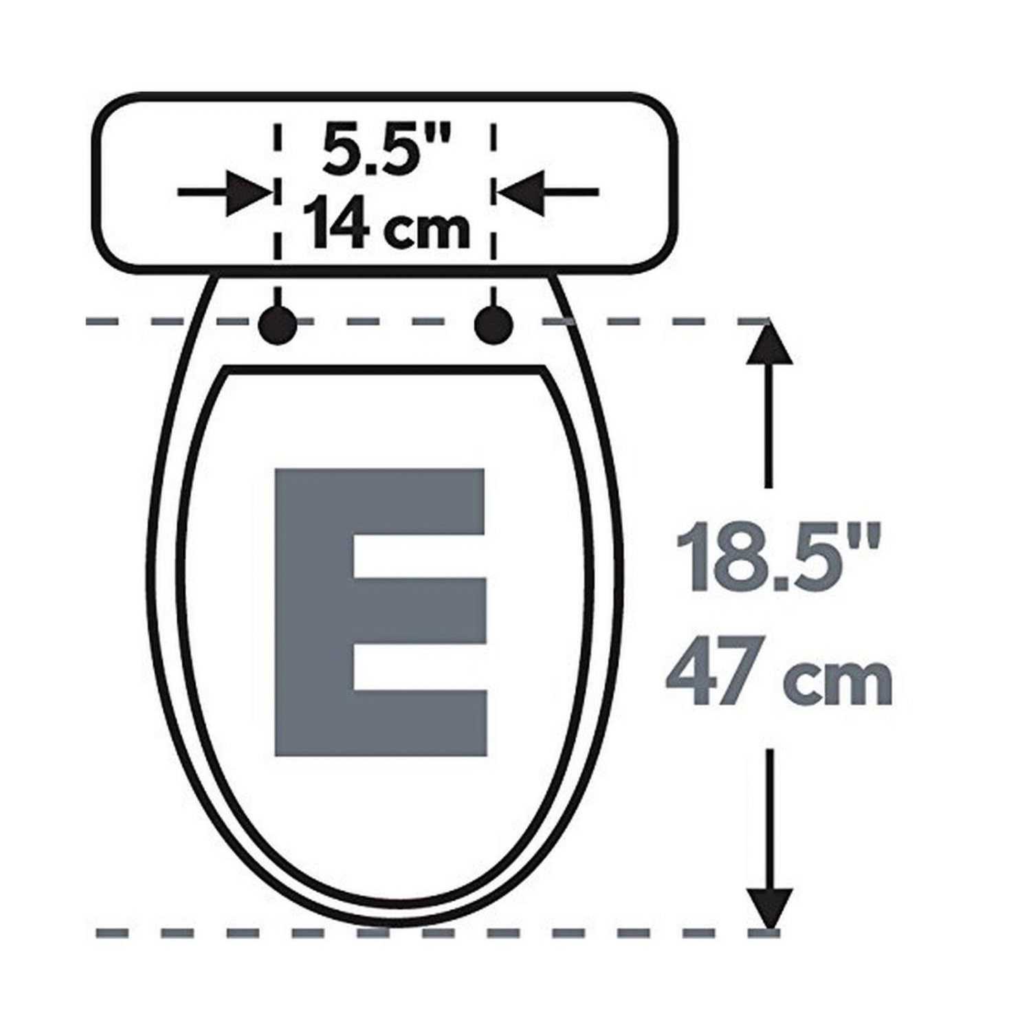 Mayfair Elongated Natural Oak Toilet Seat 19601CP378 - Cheap Fitting