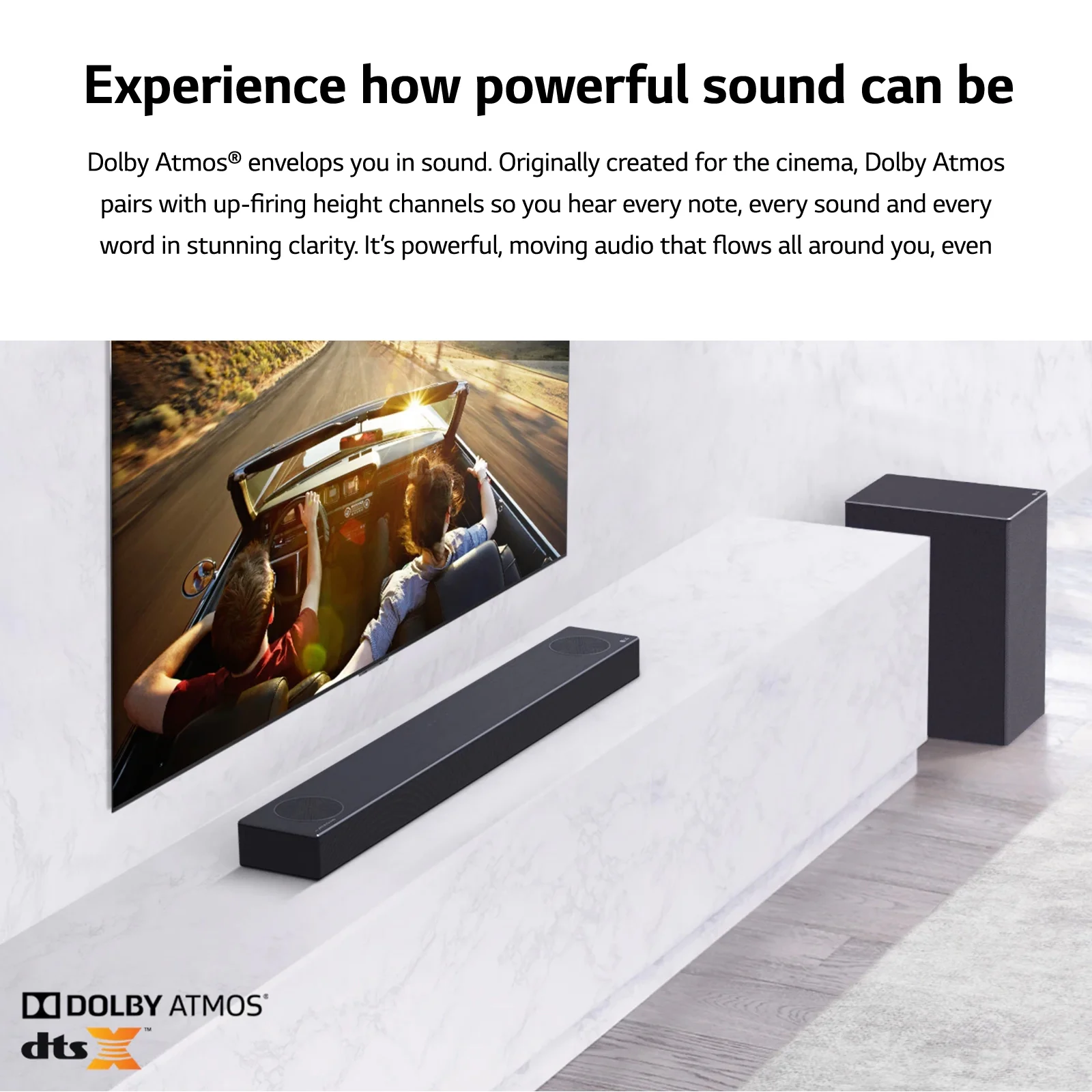 LG 3.1.2 Channel High Res Audio Soundbar with Dolby Atmos and 4K Pass-Through, SPM7A - Cheap Fitting