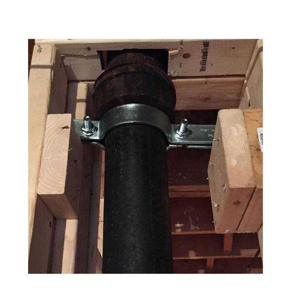The Plumber’s Choice Riser Clamp in Galvanized Steel - Cheap Fitting