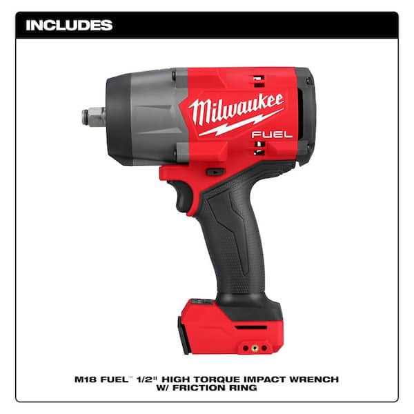 Milwaukee M18 FUEL 18V Lithium-Ion Brushless Cordless 1/2 in. Impact Wrench with Friction Ring - Cheap Fitting