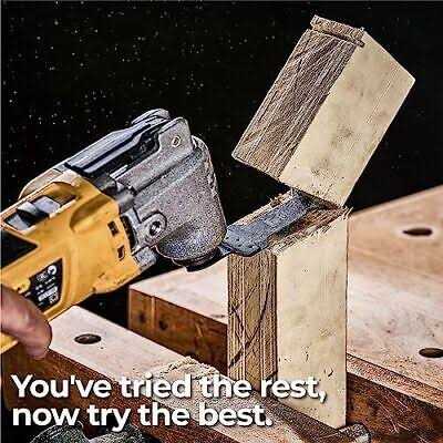 toolant Titanium Oscillating Saw Blades, 12pcs Multitool Blades Kit for Cutting Hard Material, Metal Nails, Wood, Plastic, Etc. Extra Long and Widen - Cheap Fitting