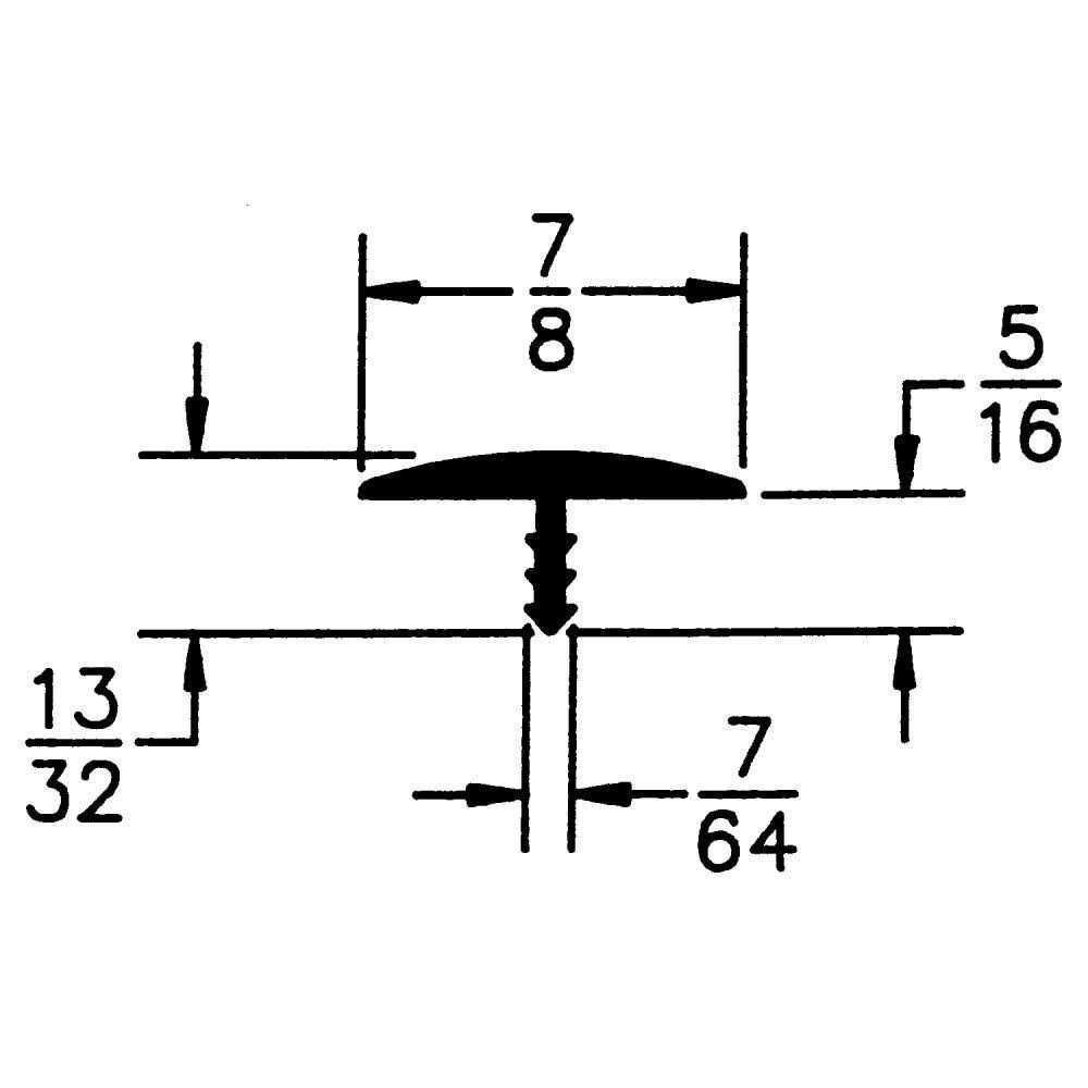 Outwater Plastic Standard T Molding - Cheap Fitting