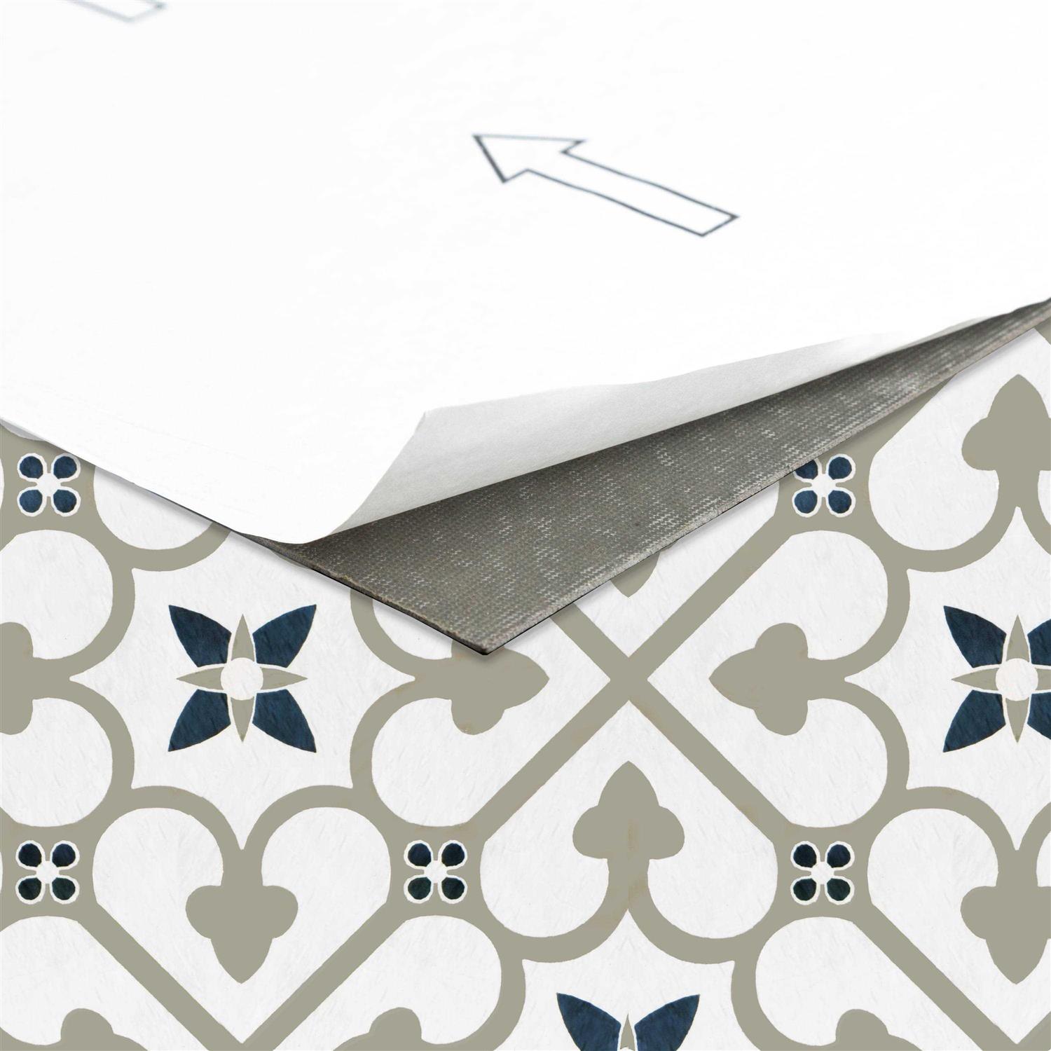 Achim Retro 12×12 Peel & Stick Vinyl Floor Tile Clover - Cheap Fitting