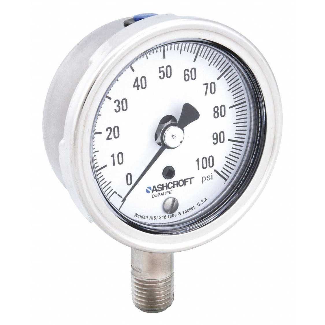 Ashcroft 251009SW02L100# Gauge Pressure - Cheap Fitting