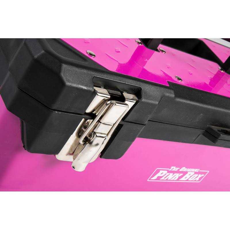 The Original Pink Box 20-inch Portable Steel Toolbox with Removeable Tray - Cheap Fitting