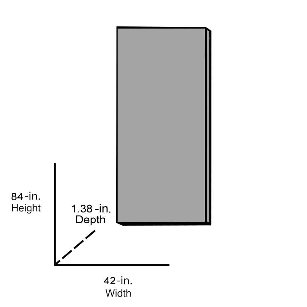 Paneled Wood and Metal Solid Wood Standard Door Calhome DFJ230 - Cheap Fitting