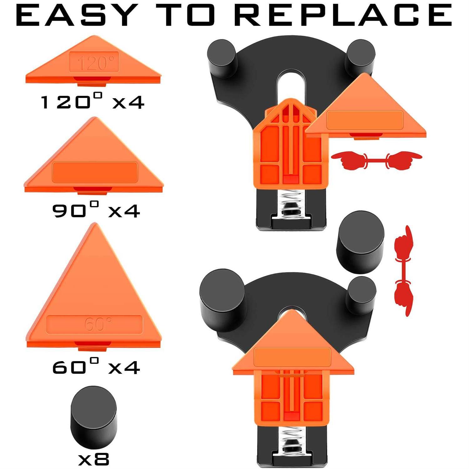 60/90/120 Degree Multi Angle Pro Corner Clamp for Woodworking Set of 4 - Cheap Fitting