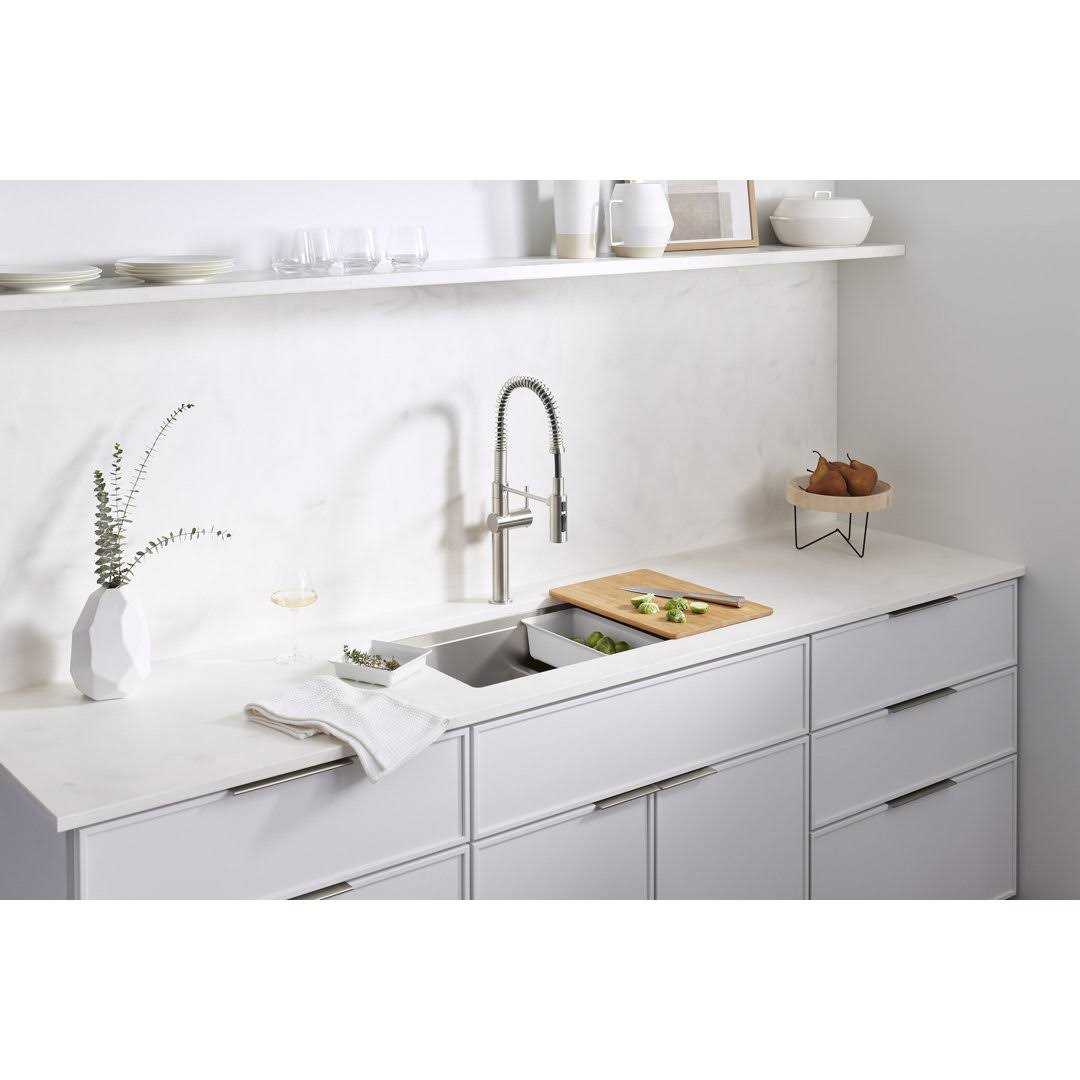 KOHLER Task Smart Divide Smart Divide 33 top-/undermount double-bowl workstation Kitchen Sink - Cheap Fitting