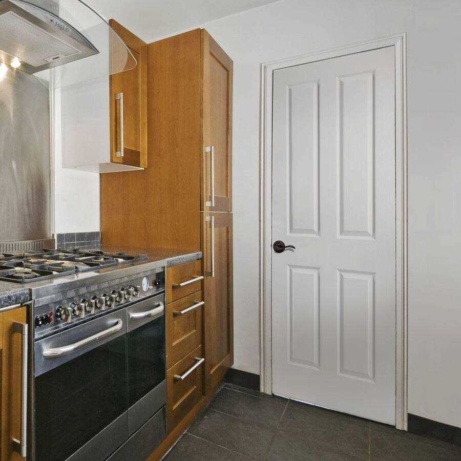 Masonite 80 in. 4-Panel Hollow-Core Smooth Primed Composite Single Prehung Interior Door - Cheap Fitting