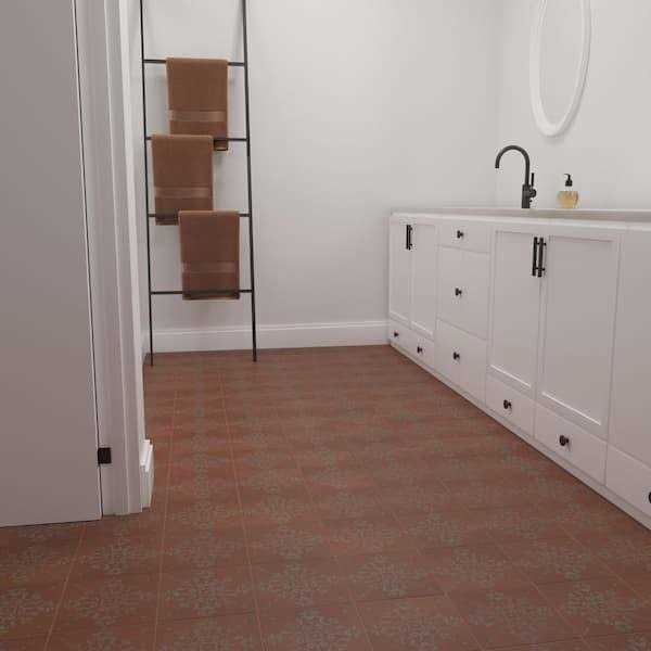 Marazzi Moroccan Concrete 8 in. x 8 in. Glazed Porcelain Decorative Floor and Wall Tile - Cheap Fitting