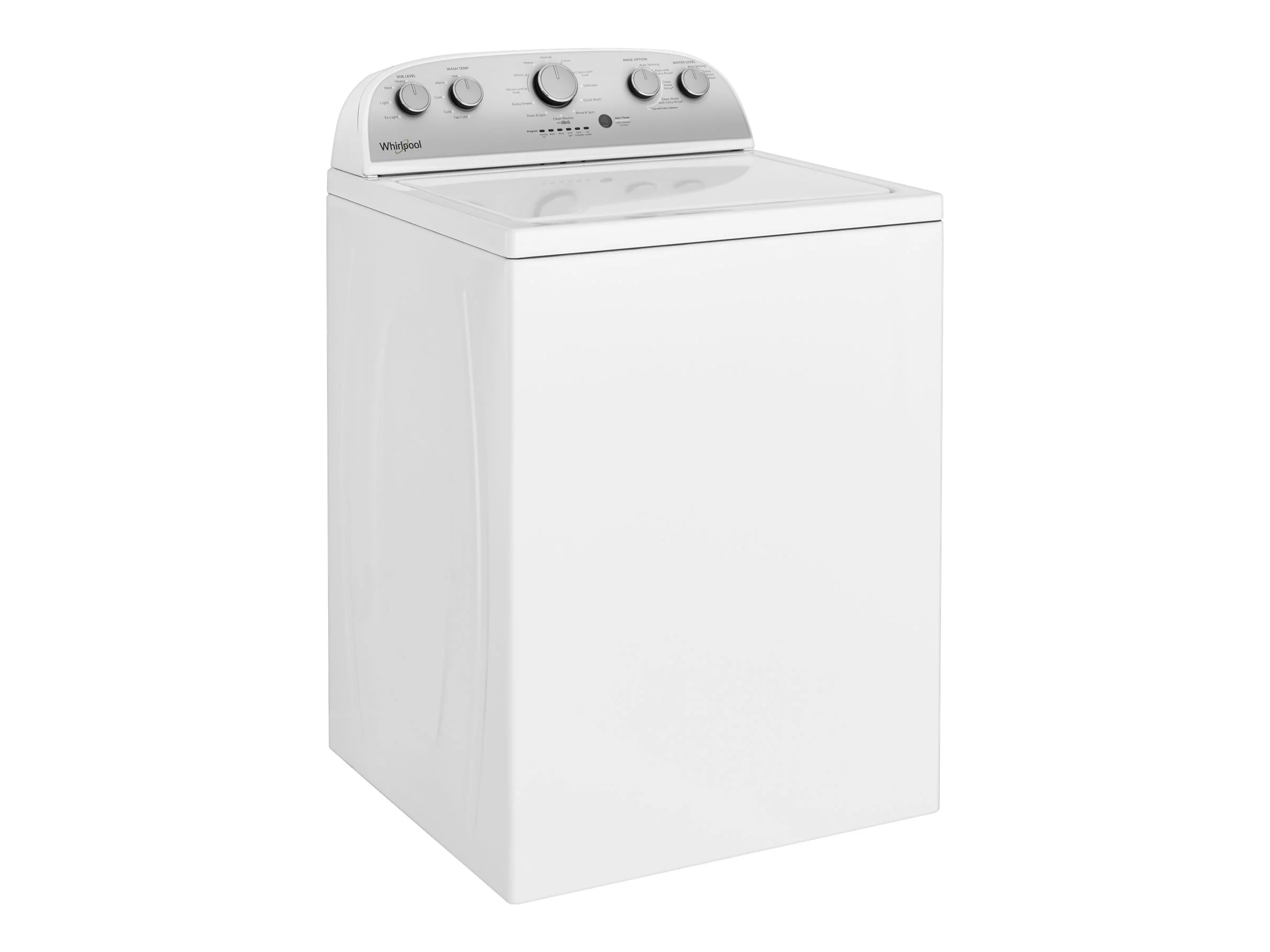 Whirlpool® WTW4950HW: 3.9 cu. ft. Top Load Washer with Soaking Cycles, 12 Cycles - Cheap Fitting