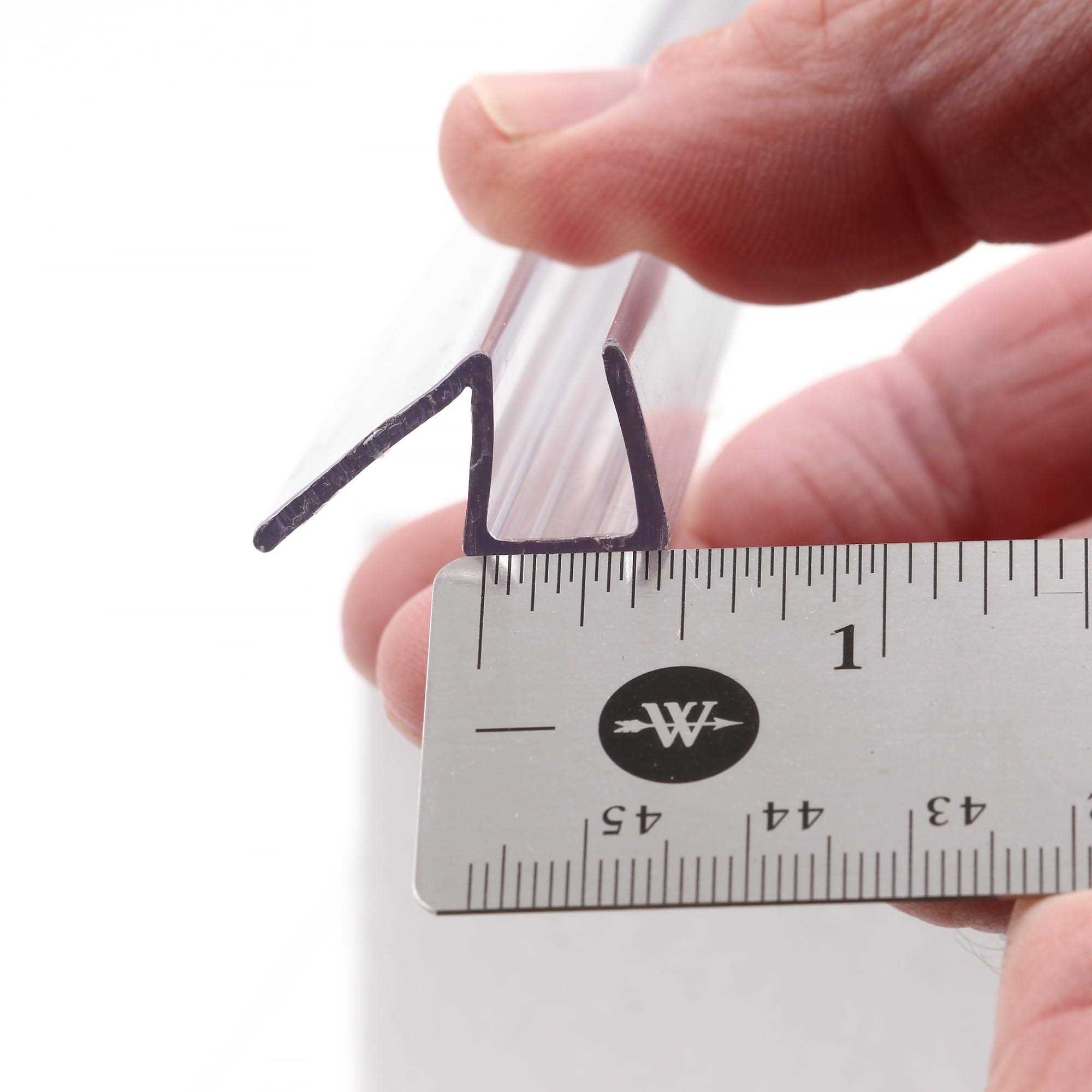 Prime Line Frameless Shower Door Bottom Seal - Cheap Fitting