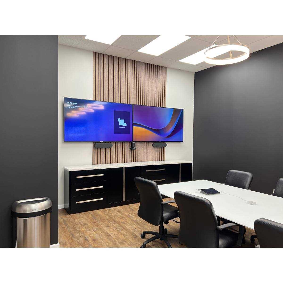 Ekena Millwork 47 inchh x 1/4 incht Adjustable Wood Slat Wall Panel Kit with 4 inchW Slats - Cheap Fitting