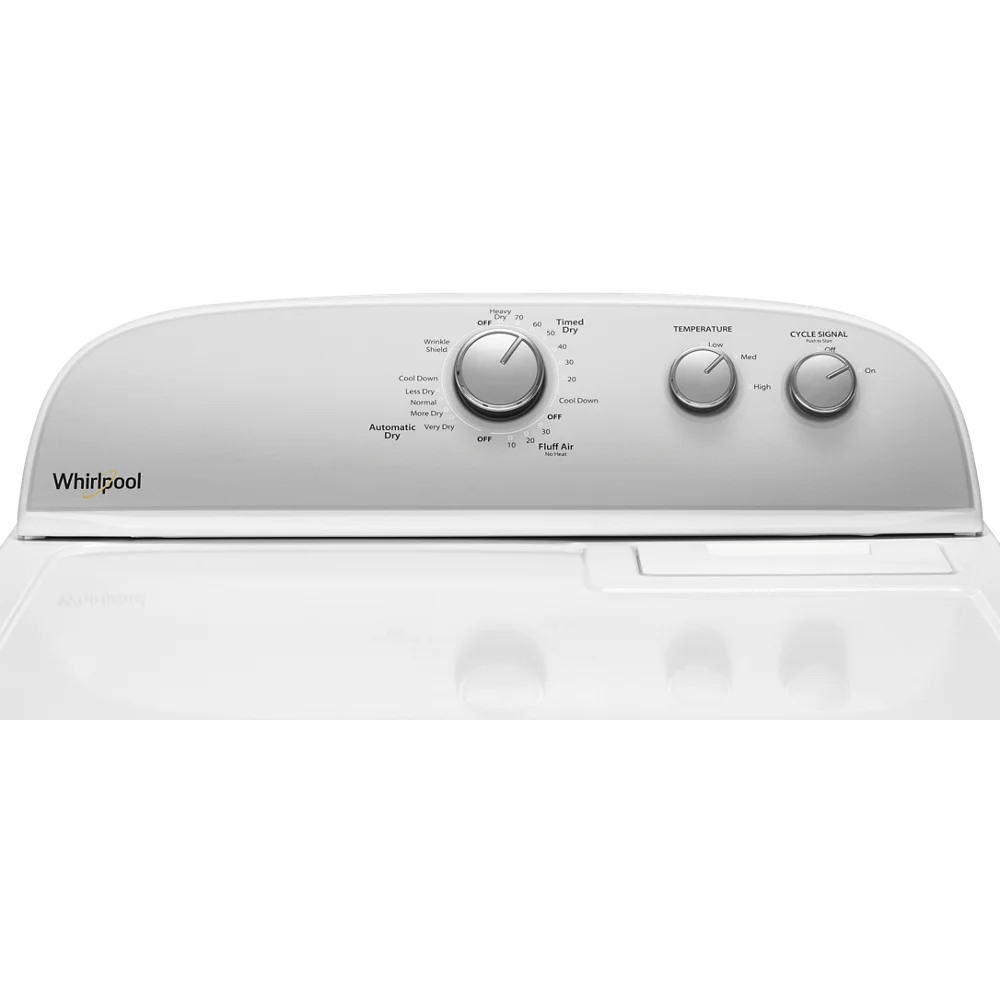 Whirlpool® WED4950HW - 7.0 Cu Ft - Top Load Electric Dryer - White - With AutoDry™ Drying System - Cheap Fitting