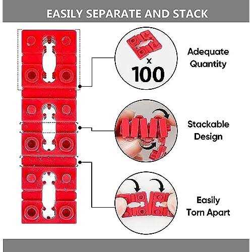 Switch and Receptacle Spacer Outlet Spacers for Electrical Box 100pcs Electrical Outlet Spacers Shims Socket Electrical Box Extender Outlet Spacers - Cheap Fitting