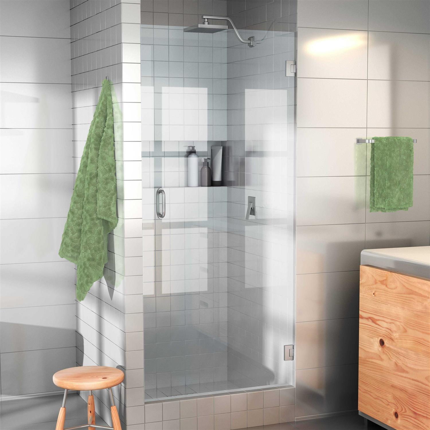 Glass Warehouse 78 in. H Pivot/Hinged Frameless Shower Door GW-DO - Cheap Fitting